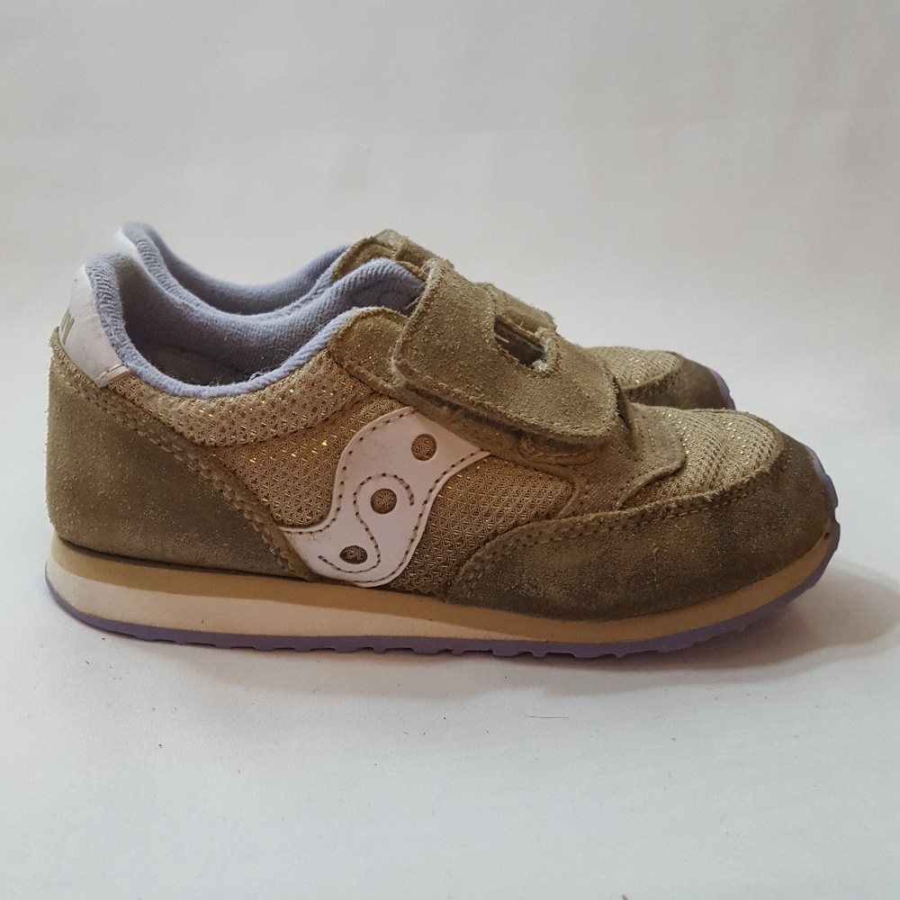 🍁3/$12 Saucony Kids' Baby Jazz Sneaker in Gold🍁